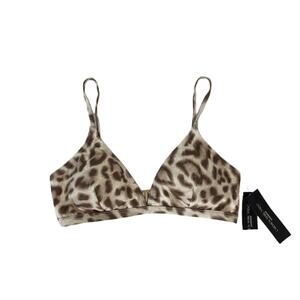 Carmen Marc Valvo Leopard Print One Piece